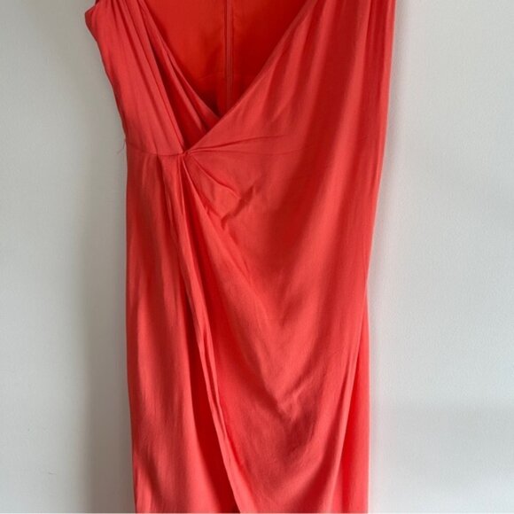 Astr The Label Revolve Coral Pink Penelope Sleeveless Wrap Maxi Dress - Picture 5 of 7